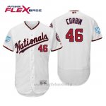 Maglia Baseball Uomo Washington Nationals Patrick Corbin Flex Base Entrenamiento De Primavera 2019 Bianco
