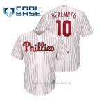 Maglia Baseball Uomo Philadelphia Phillies J.t. Realmuto Cool Base Majestic 1ªBianco
