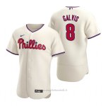 Maglia Baseball Uomo Philadelphia Phillies Freddy Galvis Autentico Alternato Crema