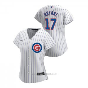 Maglia Baseball Donna Chicago Cubs Kris Bryant 2020 Replica Primera Bianco