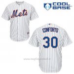 Maglia Baseball Uomo New York Mets Michael Conforto 30 Bianco 1ªCool Base