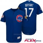 Maglia Baseball Uomo Chicago Cubs 17 Kris Bryant 2017 Allenamento Primaverile Flex Base Giocatore