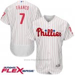 Maglia Baseball Uomo Philadelphia Phillies Maikel Franco 7 Bianco Flex Base Autentico Collezione Giocatore