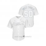 Maglia Baseball Uomo St. Louis Cardinals Adam Wainwright 2019 Players Weekend Replica Bianco