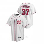 Maglia Baseball Uomo Washington Nationals Stephen Strasburg Replica Primera Bianco