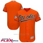 Maglia Baseball Uomo Baltimore Orioles Arancione 2017 Allenamento Primaverile Flex Base