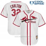 Maglia Baseball Uomo St. Louis Cardinals Mens Steve Carlton Bianco Cool Base