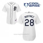 Maglia Baseball Uomo Detroit Tigers J.d. Martinez 28 Bianco 1ªCool Base