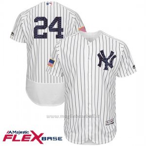 Maglia Baseball Uomo New York Yankees 2017 Estrellas y Rayas Gary Sanchez Bianco Flex Base