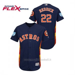 Maglia Baseball Uomo Houston Astros Josh Reddick 2019 Entrenamiento De Primavera Flex Base Blu