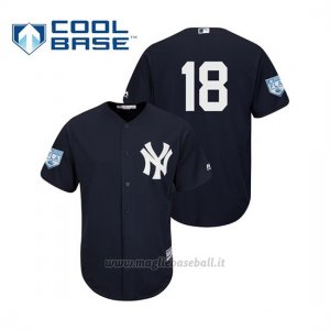 Maglia Baseball Uomo New York Yankees Didi Gregorius Cool Base Entrenamiento De Primavera 2019 Blu