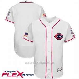 Maglia Baseball Uomo Cincinnati Reds 2017 Estrellas Y Rayas Flex Base