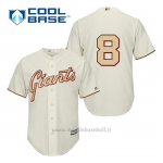 Maglia Baseball Uomo San Francisco Giants Hunter Pence 8 Crema Commemoratif Cool Base