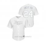 Maglia Baseball Uomo Tampa Bay Rays Avisail Garcia 2019 Players Weekend Replica Bianco