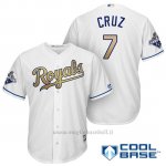 Maglia Baseball Uomo Kansas City Royals Campione 7 Tony Cruz Coolbase Ors