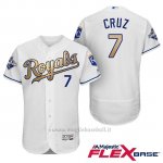 Maglia Baseball Uomo Kansas City Royals Campione 7 Tony Cruz Flex Base Ors