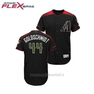 Maglia Baseball Uomo Arizona Diamondbacks Paul Orschmidt 2018 Dia de los Caidos Flex Base Nero