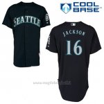Maglia Baseball Uomo Seattle Mariners Austin Jackson 16 Blu Blu Alterner Cool Base