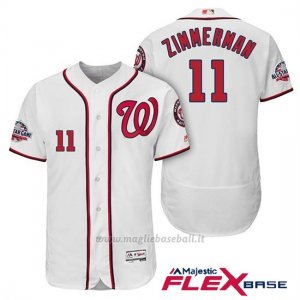 Maglia Baseball Uomo Washington Nationals Ryan Zimmerman Bianco 2018 All Star 1ªFlex Base
