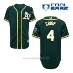 Maglia Baseball Uomo Oakland Athletics Coco Crisp 4 Verde Alterner Cool Base