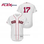 Maglia Baseball Uomo Boston Red Sox Nathan Eovaldi 150th Aniversario Patch Flex Base Bianco