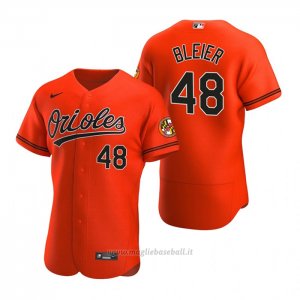 Maglia Baseball Uomo Baltimore Orioles Richard Bleier Autentico 2020 Alternato Arancione