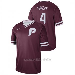 Maglia Baseball Uomo Philadelphia Phillies Scott Kingery Cooperstown Collection Legend Marronee