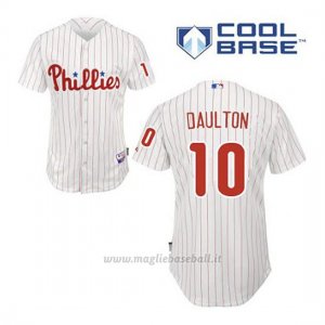 Maglia Baseball Uomo Philadelphia Phillies Darren Daulton 10 Bianco 1ªCool Base