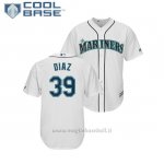 Maglia Baseball Uomo Seattle Mariners Edwin Diaz Cool Base Majestic 1ªBianco