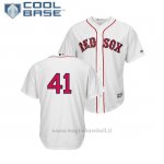 Maglia Baseball Uomo Boston Red Sox Chris Sale Cool Base Replica 1ªBianco