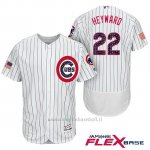 Maglia Baseball Uomo Chicago Cubs 2017 Estrellas y Rayas Cubs 22 Jason Heyward Bianco Flex Base