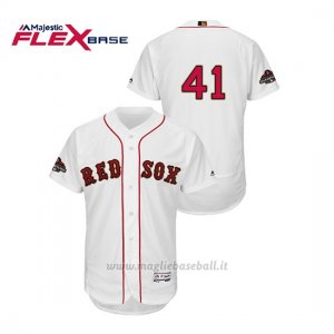 Maglia Baseball Uomo Boston Red Sox Chris Sale 2019 Gold Program Flex Base Bianco