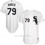 Maglia Baseball Uomo Chicago White Sox Jose Abreu 79 Bianco Turn Back The Clock