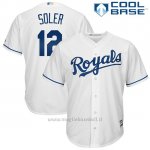 Maglia Baseball Uomo Kansas City Royals Jorge Soler Bianco Cool Base
