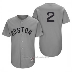 Maglia Baseball Uomo Boston Red Sox Xander Bogaerts Grigio Turn Back The Clock Autentico