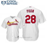 Maglia Baseball Uomo St. Louis Cardinals Tommy Pham Cool Base Majestic 1ªBianco