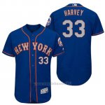 Maglia Baseball Uomo New York Mets Matt Harvey Grigio 2017 Alterner