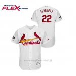 Maglia Baseball Uomo St. Louis Cardinals 22 Jack Flaherty 2019 Postseason Flex Base Bianco