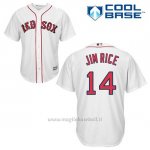 Maglia Baseball Uomo Boston Red Sox 14 Jim Rice Bianco 1ªCool Base