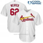 Maglia Baseball Uomo St. Louis Cardinals Luke Weaver Bianco Cool Base