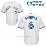 Maglia Baseball Uomo Toronto Blue Jays Marcus Stroman 6 Bianco 1ªCool Base