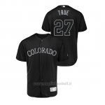Maglia Baseball Uomo Col Orado Rockies Trev Or St Ory 2019 Players Weekend Autentico Nero