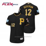 Maglia Baseball Uomo Pittsburgh Pirates Corey Dickerson Flex Base Entrenamiento De Primavera 2019 Nero