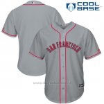 Maglia Baseball Uomo San Francisco Giants 2017 Estrellas y Rayas Grigio Cool Base