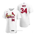 Maglia Baseball Uomo St. Louis Cardinals J.a. Happ Autentico Home Bianco