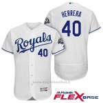 Maglia Baseball Uomo Kansas City Royals Kelvin Herrera Bianco 50th Season Flex Base