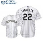 Maglia Baseball Uomo Rockies Chris Iannetta Cool Base Majestic 1ªBianco