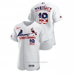 Maglia Baseball Uomo St. Louis Cardinals Carlos Martinez 2020 Stars & Stripes 4th of July Bianco
