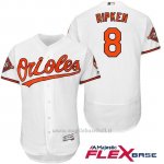 Maglia Baseball Uomo Baltimore Orioles 8 Cal Ripken Bianco 2017 Flex Base