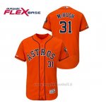 Maglia Baseball Uomo Houston Astros Collin Mchugh 150th Aniversario Patch Flex Base Arancione